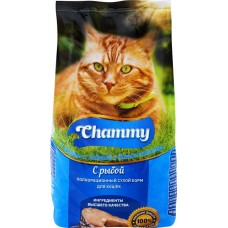 Корм сухой для кошек CHAMMY с рыбой, 1,9кг в магазинах Лента
