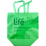 Сумка хозяйственная ЛЕНТА LIFE 45x45x20см зеленая, спанбонд, Арт. 45-20ЛLЗ