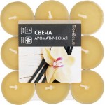 Свеча ароматическая чайная HOMECLUB Ваниль, 9шт