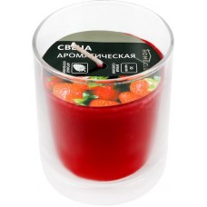 Свеча ароматическая HOMECLUB Клубника, в банке, с крышкой в магазинах Лента