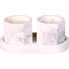 Набор свечей HOMECLUB Aroma Spa на подставке, гипс, парафин, аромат ванили, Арт. WP23063006, 2шт в магазинах Лента