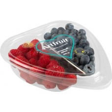 Ягодный микс малина и голубика, упаковка сердце, 250г в магазинах Лента