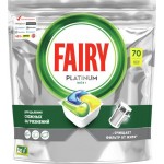 Капсулы для посудомоечной машины FAIRY Platinum All in One Лимон, 70шт