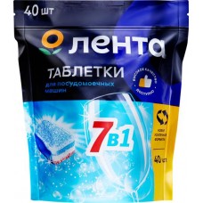 Таблетки для посудомоечной машины ЛЕНТА, 40шт в магазинах Лента