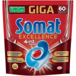 Капсулы для посудомоечной машины СОМАТ Excellence 4в1, 60шт