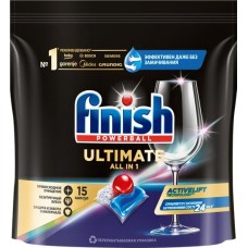 Таблетки для посудомоечной машины FINISH Ultimate, 15шт в магазинах Лента