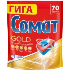 Таблетки для посудомоечной машины СОМАТ Голд, 70шт в магазинах Лента