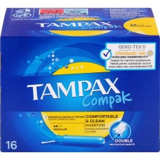 Тампоны TAMPAX Compack Regular, 16шт в магазинах Лента