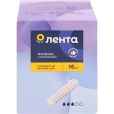 Тампоны ЛЕНТА Normal с аппликатором, 16шт в магазинах Лента