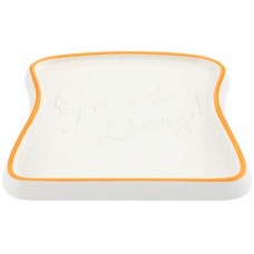 Тарелка HOMECLUB Тост 17x17x1,3см, фарфор в магазинах Лента