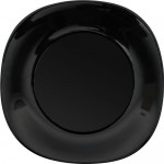 Тарелка обеденная HOMECLUB Quadro Classic Black 25см, стекло Арт. HLFP110