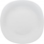 Тарелка обеденная HOMECLUB Quadro Classic White 25см, стекло Арт. LFP110