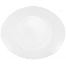 Тарелка обеденная HOMECLUB Oval White, 27х23см, опаловое стекло Арт. OVW270 в магазинах Лента