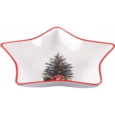 Тарелка HOMECLUB Новогодняя звезда, 20см, фарфор, Арт. 236193 в магазинах Лента