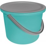 Набор для уборки HAUSMANN ведро 10л, таз, крышка, мятный/серый, Арт. HM-9811