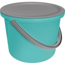 Набор для уборки HAUSMANN ведро 10л, таз, крышка, мятный/серый, Арт. HM-9811 в магазинах Лента