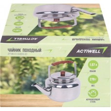 Чайник походный ACTIWELL 1,57л, сталь, Арт. GV8816-63 в магазинах Лента