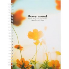 Тетрадь Flower mood А4, 80 листов, в клетку, на спирали Арт. 3 XFNEW-3 в магазинах Лента
