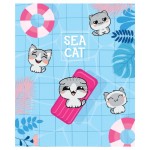 Тетрадь MESHU Cat wave А5 48листов в клетку, Арт. MS_31338
