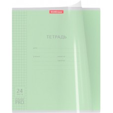 Тетрадь ERICHKRAUSE Классика CoverPrо А5+, 24 листа, в клетку, с пластиковой обложкой, Арт. 56374 в магазинах Лента