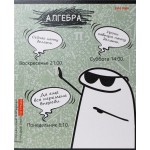 Тетрадь PROF-PRESS Школьные мемасики Алгебра, 48 листов, в клетку, Арт. 48-9646