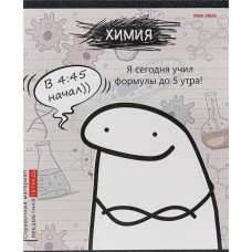 Тетрадь PROF-PRESS Школьные мемасики Химия, 48 листов, в клетку, Арт. 48-9659 в магазинах Лента