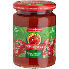 Паста томатная ПОМИДОРКА с базиликом, 250мл в магазинах Лента