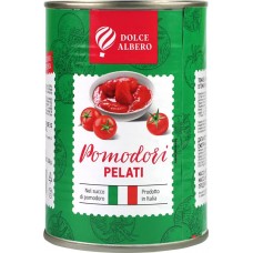 Томаты DOLCE ALBERO очищенные в томатном соке, 400г в магазинах Лента