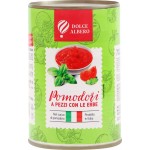 Томаты DOLCE ALBERO с травами, кусочки, 400г
