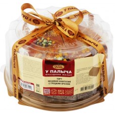 Торт У ПАЛЫЧА Медовая фантазия с грецким орехом, 800г в магазинах Лента