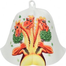 Шапка для бани и сауны HOT POT Змей Горыныч, войлок Арт. 41360-1 в магазинах Лента