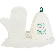 Набор для бани и сауны НЕВСКИЙ БАНЩИК Sauna time, шапка, коврик и рукавица, Арт. Б32394 в магазинах Лента
