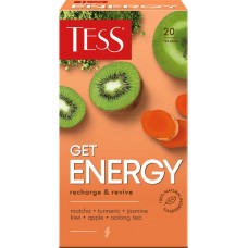 Чай зеленый TESS Get Energy оолонг байховый, 20пак в магазинах Лента