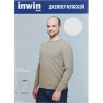 Джемпер мужской INWIN цвет бежевый меланж, Арт. M2003