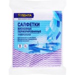 Салфетки ЛЕНТА универсальные вискозные перфорированные 34х38см, 5шт