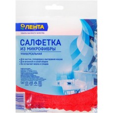 Салфетка для уборки ЛЕНТА универсальная микрофибра 30х30см в магазинах Лента