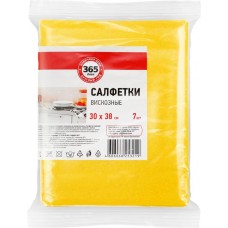 Салфетки 365 ДНЕЙ вискозные 30х38см, 7шт в магазинах Лента