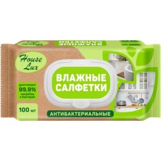 Салфетки влажные антибактериальные HOUSE LUX №100, 100шт в магазинах Лента