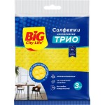 Салфетки BIG CITY LIFE Трио, целлюлозные, 3шт