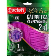 Салфетка PACLAN De Luxe 30x30см, микрофибра, Арт. 410360 в магазинах Лента