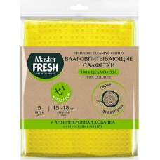 Салфетки MASTER FRESH Эко 15x18см, spontex, 5шт в магазинах Лента
