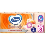 Бумага туалетная ZEWA Deluxe 3-слоя с ароматом персика, 8шт