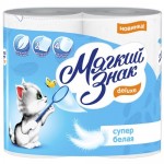 Бумага туалетная МЯГКИЙ ЗНАК Deluxe 2 слоя, 4шт