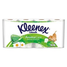Бумага туалетная KLEENEX Aroma Care Нежная ромашка 3-слоя, 8шт в магазинах Лента