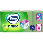 Бумага туалетная ZEWA Plus 2-слоя с ароматом яблока, 8шт