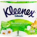 Бумага туалетная KLEENEX Аромат Нежная ромашка 3-слоя, 4шт Бумага туалетная KLEENEX Аромат Нежная ромашка 3-слоя, 4шт