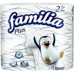 Бумага туалетная FAMILIA Plus 2-слоя, 4шт Бумага туалетная FAMILIA Plus 2-слоя, 4шт