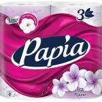 Бумага туалетная PAPIA Bali Flower 3-слоя, 4шт Бумага туалетная PAPIA Bali Flower 3-слоя, 4шт