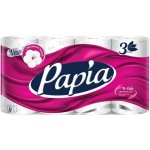 Бумага туалетная PAPIA 3-слоя белая, 8шт Бумага туалетная PAPIA 3-слоя белая, 8шт
