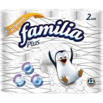 Бумага туалетная FAMILIA Plus 2-слоя, 12шт Бумага туалетная FAMILIA Plus 2-слоя, 12шт
